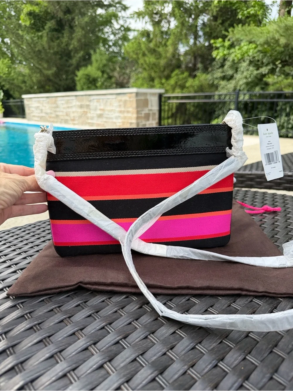Kate Spade Primrose Hill Stripe Arica Crossbody Shoulder Bag NWT